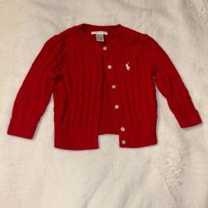 Ralph Lauren Cable-Knit Cotton Cardigan